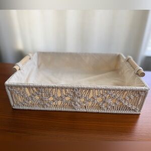 Brand New Macrame Woven Storage Basket